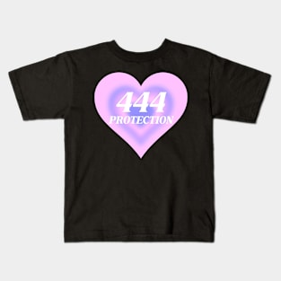 Angel Number 444 Heart Aura Kids T-Shirt